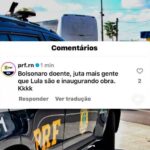 PRF investiga uso de perfil oficial para elogiar Bolsonaro