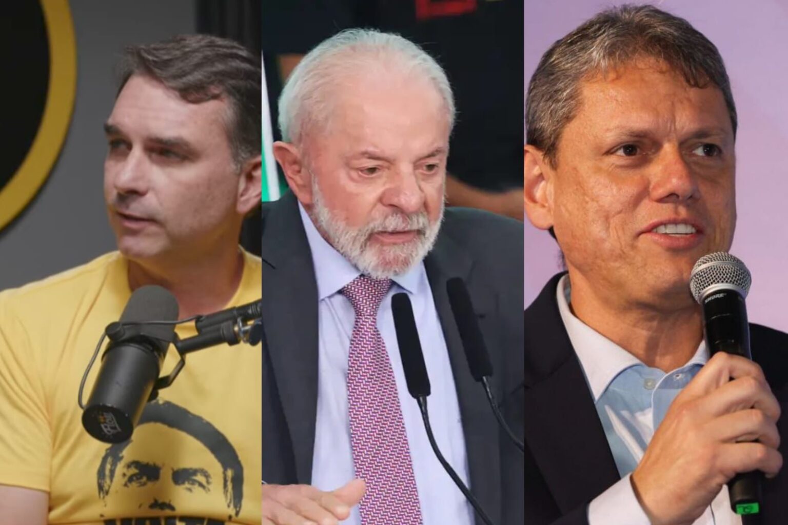 No RJ, Flávio e Tarcísio empatam com Lula pela presidência