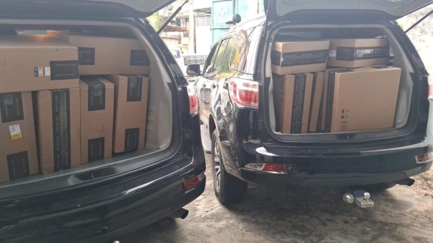 Apreensão em Campos desencadeia operação da PF contra contrabando de cigarros