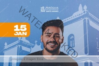 Cantor Thiago Brado será a atração do Dia de Santo Amaro, em Campos