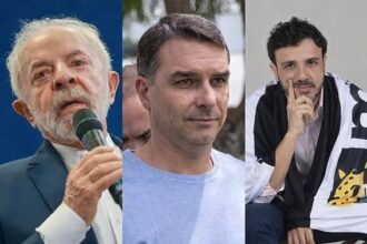 Pesquisa Atlas indica: Lula (44%), Flávio Bolsonaro (39%) e Renan Santos (5%)