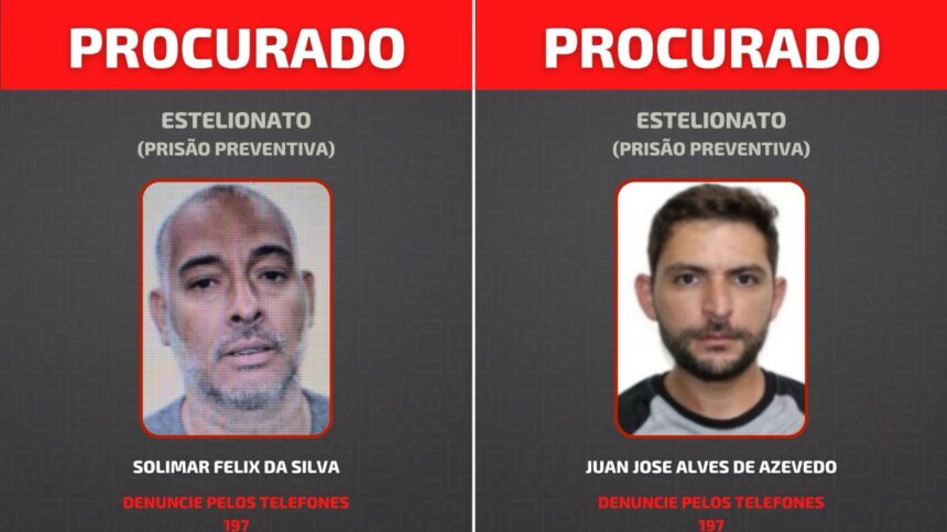 Polícia divulga fotos de foragidos em operação que combate esquema do “falso advogado” em Campos
