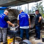 Três ferros-velhos são interditados em Araruama; motor furtado há nove anos é encontrado